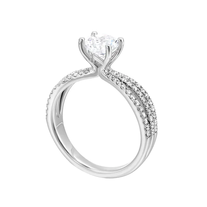 Rings GEMS ONE CORPRATION ThollotColorado Cut 14K White Gold 33ctw 4 Prong Style Diamond SemiMount Engagement Ring Rings GEMS ONE CORPRATION ThollotColorado Cut 14K White Gold 33ctw 4 Prong Style Diamond SemiMount Engagement Ring