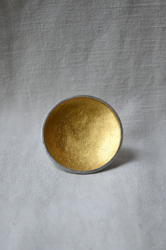 Rings Nancy Deal Gold Leaf Saucer Ring
