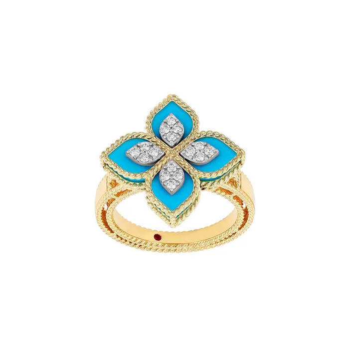 Rings ROBERTO COIN Venetian Princess Turquoise Ring