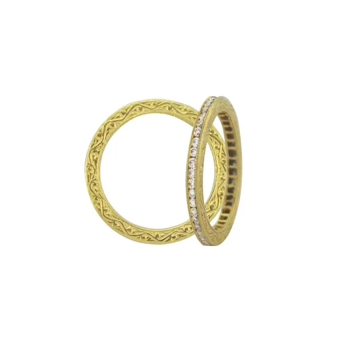 Rings SETHI COUTURE Channel White Diamond Band