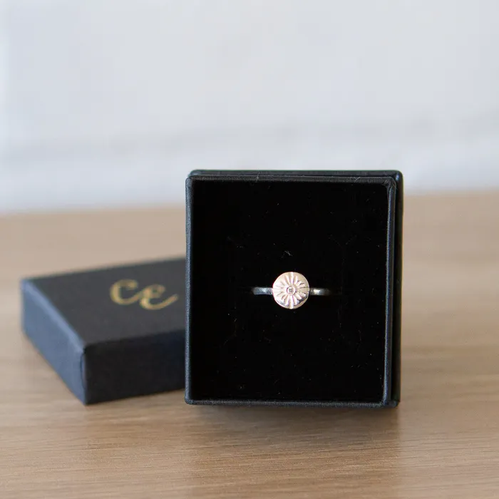 Rings Size to Order Lucia Small Silver and Diamond Ring