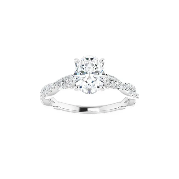 Rings STULLER Ever Ever 14K White Gold 20ctw 4 Prong Style Diamond SemiMount Engagement Ring
