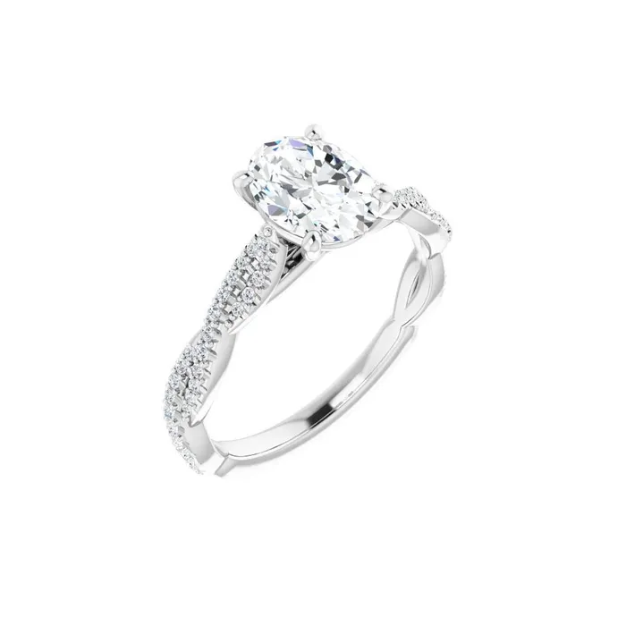 Rings STULLER Ever Ever 14K White Gold 20ctw 4 Prong Style Diamond SemiMount Engagement Ring Rings STULLER Ever Ever 14K White Gold 20ctw 4 Prong Style Diamond SemiMount Engagement Ring