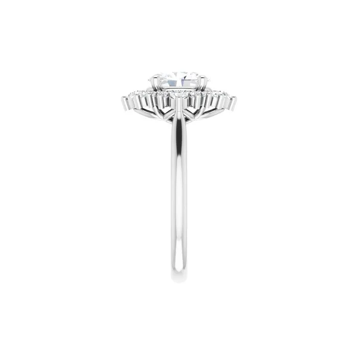 Rings STULLER Ever Ever 14K White Gold 33ctw Oval Tiara Halo Style Diamond SemiMount Engagement Ring Rings STULLER Ever Ever 14K White Gold 33ctw Oval Tiara Halo Style Diamond SemiMount Engagement Ring