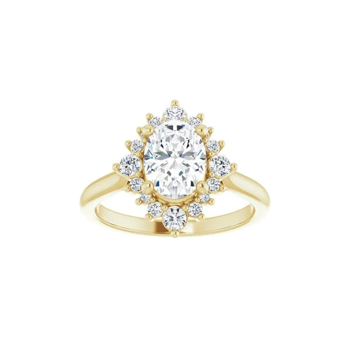 Rings STULLER Ever Ever 14K White Gold 33ctw Oval Tiara Halo Style Diamond SemiMount Engagement Ring Rings STULLER Ever Ever 14K White Gold 33ctw Oval Tiara Halo Style Diamond SemiMount Engagement Ring