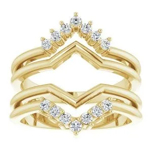 Rings STULLER Ever Ever 14K Yellow Gold 25ctw Diamond Ring Guard