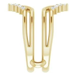 Rings STULLER Ever Ever 14K Yellow Gold 25ctw Diamond Ring Guard Rings STULLER Ever Ever 14K Yellow Gold 25ctw Diamond Ring Guard