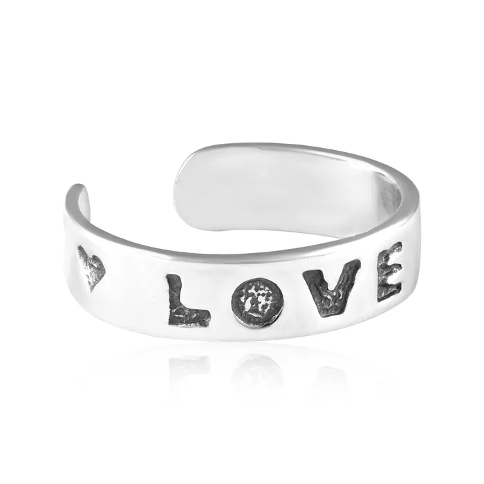 Rings Teeda TR3010 Love and Heart Toe Ring