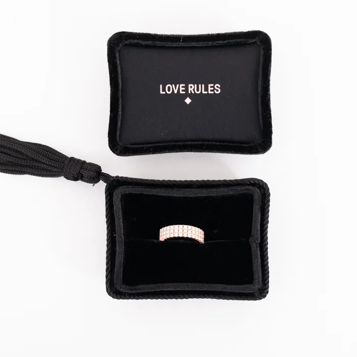 Rings Velvet Ring box Tassel Love Rules Vivien Frank Designs