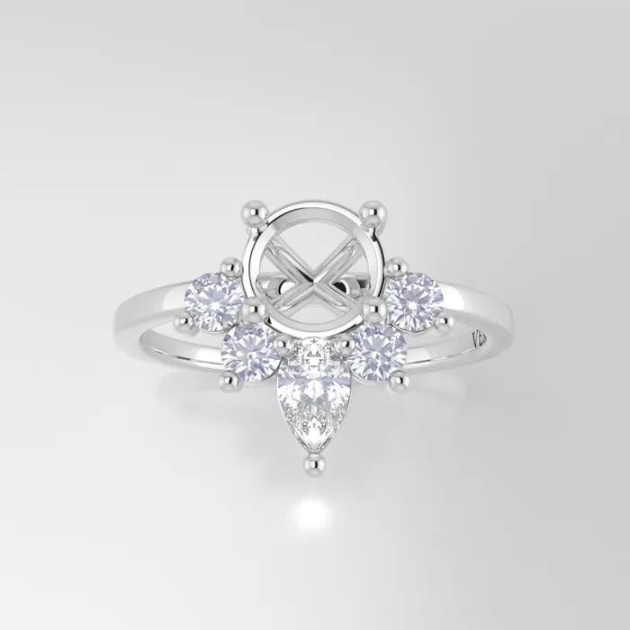 Rings VENVS The Celeste Platinum White Size 7 Stone MQ5 Rainforest Ring Box Custom Engraving 0 Rings VENVS The Celeste Platinum White Size 7 Stone MQ5 Rainforest Ring Box Custom Engraving 0