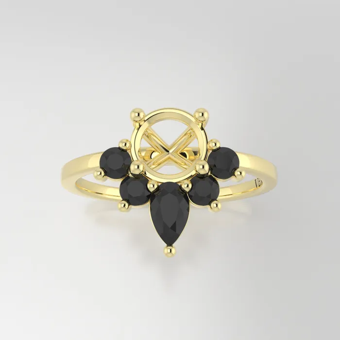 Rings VENVS The Estelle 14k Yellow Size 13 Stone OP30 Rainforest Ring Box Custom Engraving 0 Rings VENVS The Estelle 14k Yellow Size 13 Stone OP30 Rainforest Ring Box Custom Engraving 0