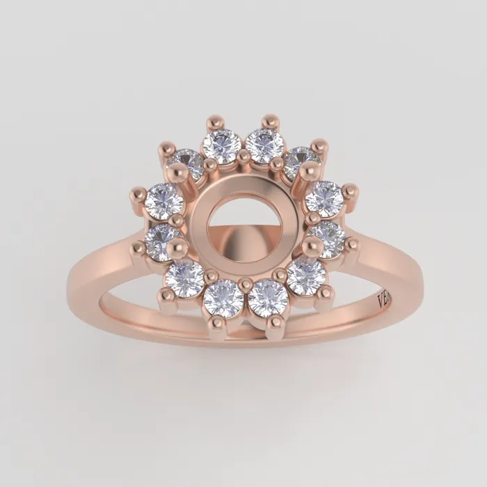 Rings VENVS The Soleil 14k Rose Size 7 Stone AM11 Green Ring Box Custom Engraving 22724 75 Rings VENVS The Soleil 14k Rose Size 7 Stone AM11 Green Ring Box Custom Engraving 22724 75
