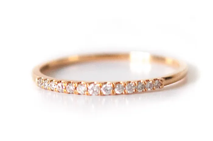 Rings Vivien Frank Designs Demi Eternity Ring 18k solid gold