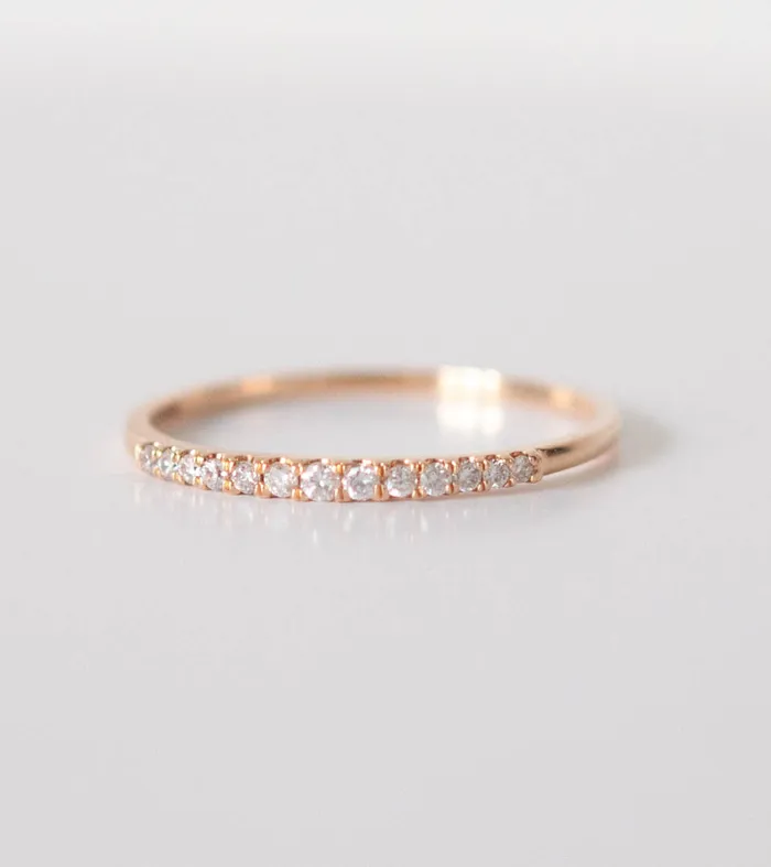 Rings Vivien Frank Designs Demi Eternity Ring 18k solid gold