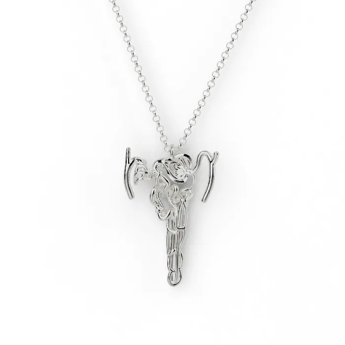 sciencejewelry1824 Necklaces nephron necklace silver