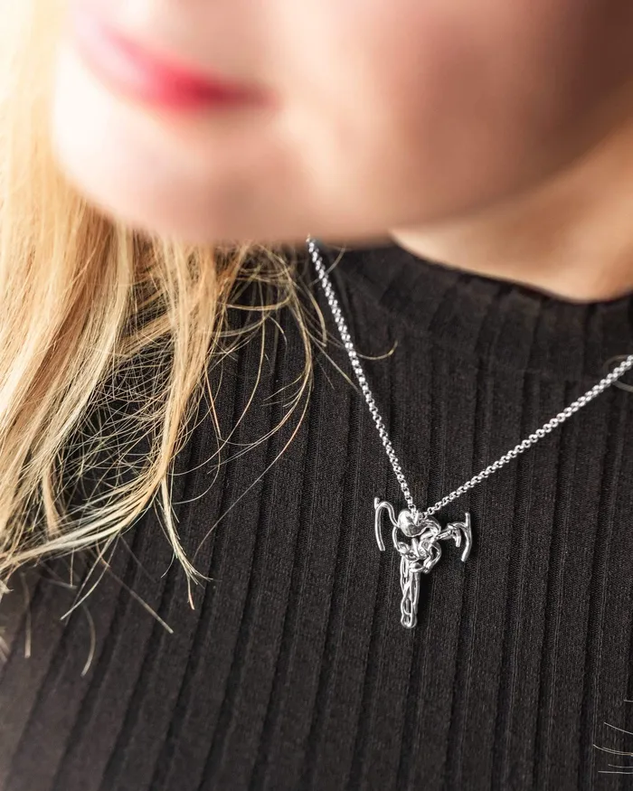 sciencejewelry1824 Necklaces nephron necklace silver