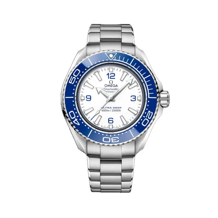 Seamaster Planet Ocean 600M CoAxial Master Chronometer Ultra Deep White Dial Watch 455mm OMEGA Watches