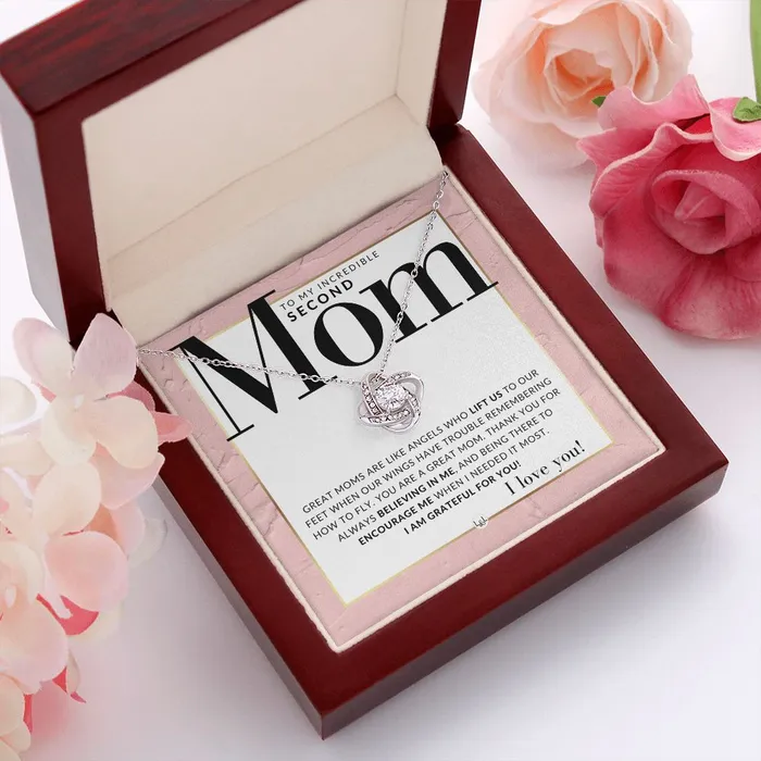 Second Mom Gift Present for Stepmom Bonus Mom Second Mom Unbiological Mom or Other Mom Great For Mothers Day Christmas Her Birthday Or As An Encouragement Gift ShineOn Fulfillment Necklaces