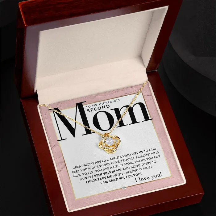 Second Mom Gift Present for Stepmom Bonus Mom Second Mom Unbiological Mom or Other Mom Great For Mothers Day Christmas Her Birthday Or As An Encouragement Gift ShineOn Fulfillment Necklaces