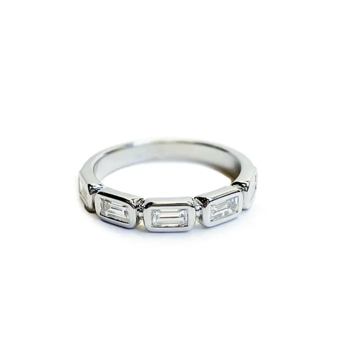SETHI COUTURE Bezel Set Baguette Ring Rings