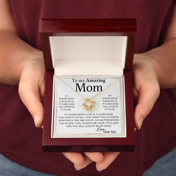 ShineOn Fulfillment Necklaces Gift for Mom From Son Because of You