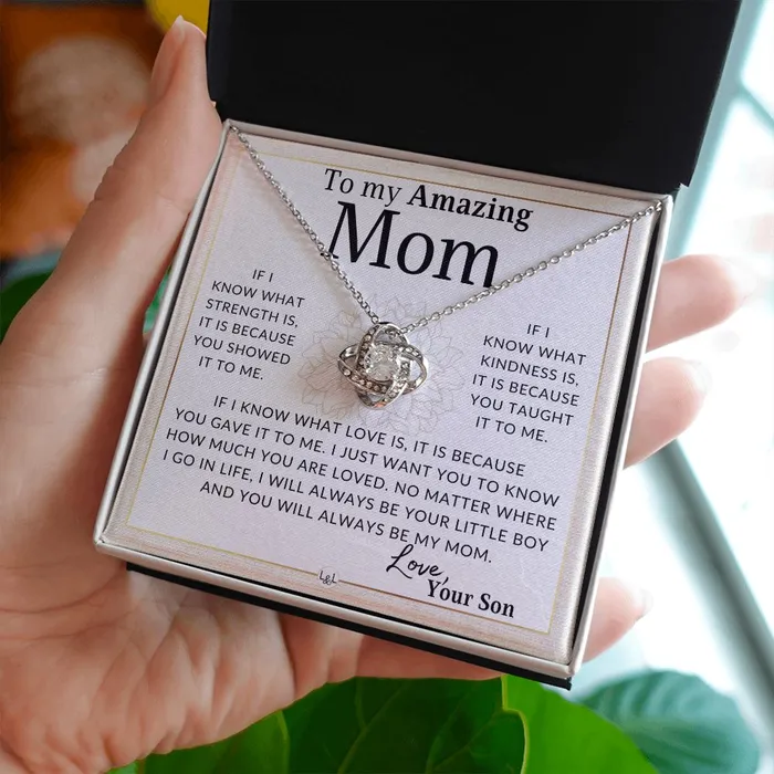ShineOn Fulfillment Necklaces Gift for Mom From Son Because of You
