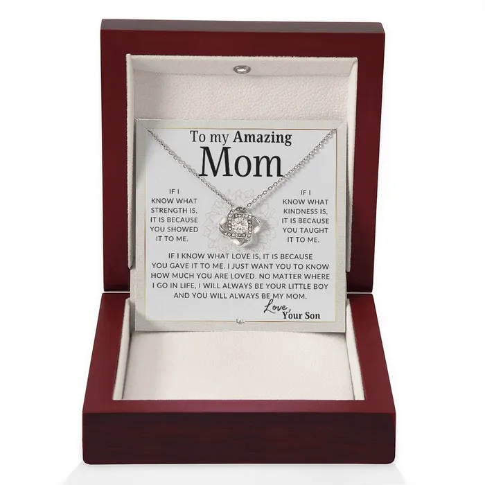 ShineOn Fulfillment Necklaces Gift for Mom From Son Because of You