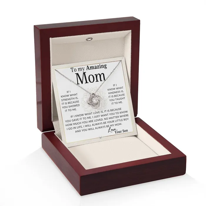 ShineOn Fulfillment Necklaces Gift for Mom From Son Because of You
