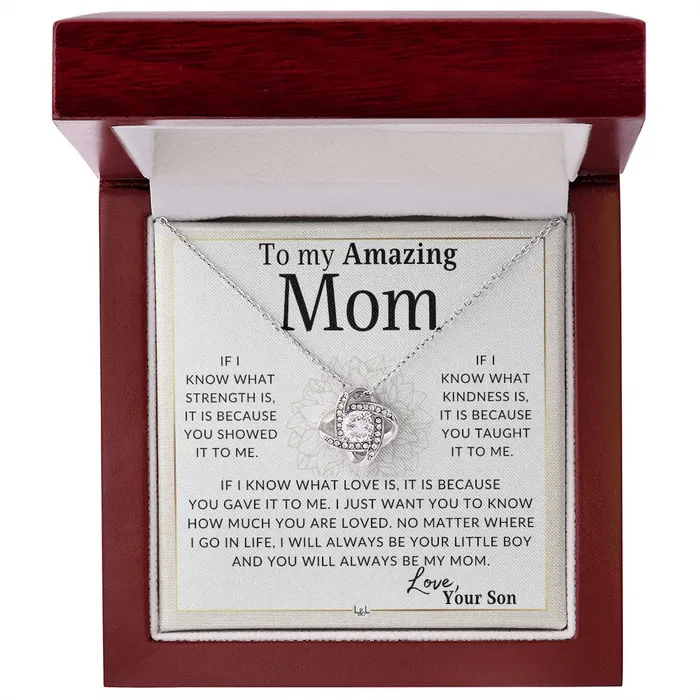 ShineOn Fulfillment Necklaces Gift for Mom From Son Because of You