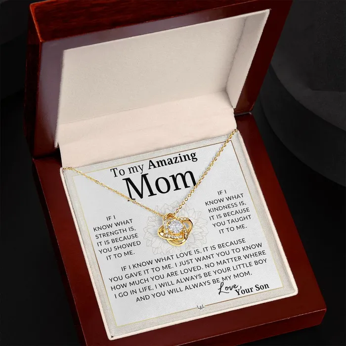 ShineOn Fulfillment Necklaces Gift for Mom From Son Because of You