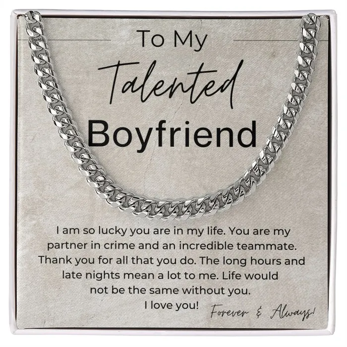 ShineOn Fulfillment Necklaces My Partner in Crime Gift for Boyfriend Linked Chain Necklace