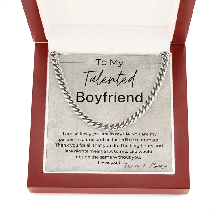 ShineOn Fulfillment Necklaces My Partner in Crime Gift for Boyfriend Linked Chain Necklace