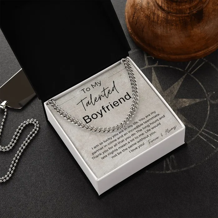 ShineOn Fulfillment Necklaces My Partner in Crime Gift for Boyfriend Linked Chain Necklace