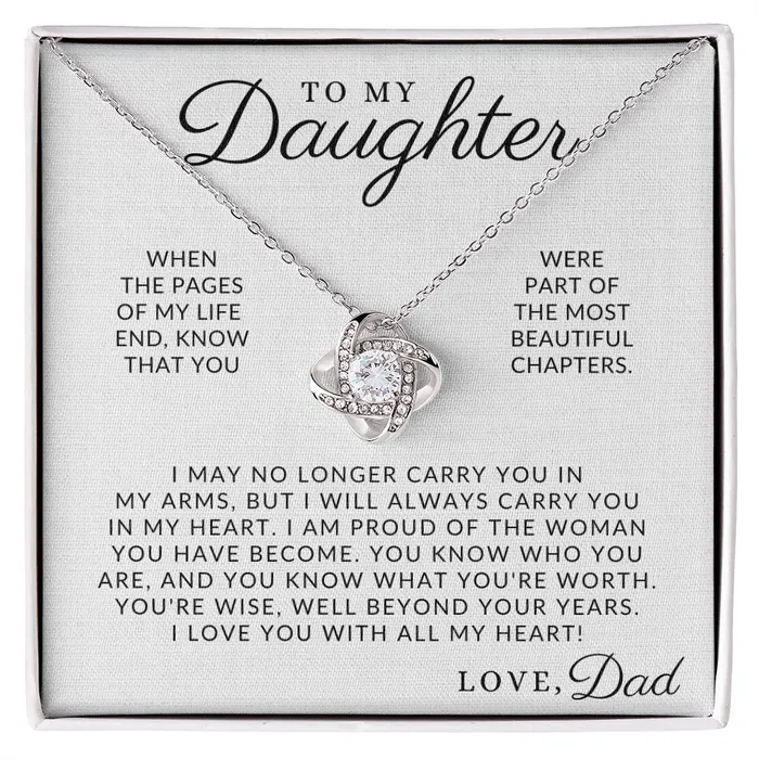 ShineOn Fulfillment Necklaces The Best Part To My Daughter From Dad Gift Father to Daughter Necklace ShineOn Fulfillment Necklaces The Best Part To My Daughter From Dad Gift Father to Daughter Necklace