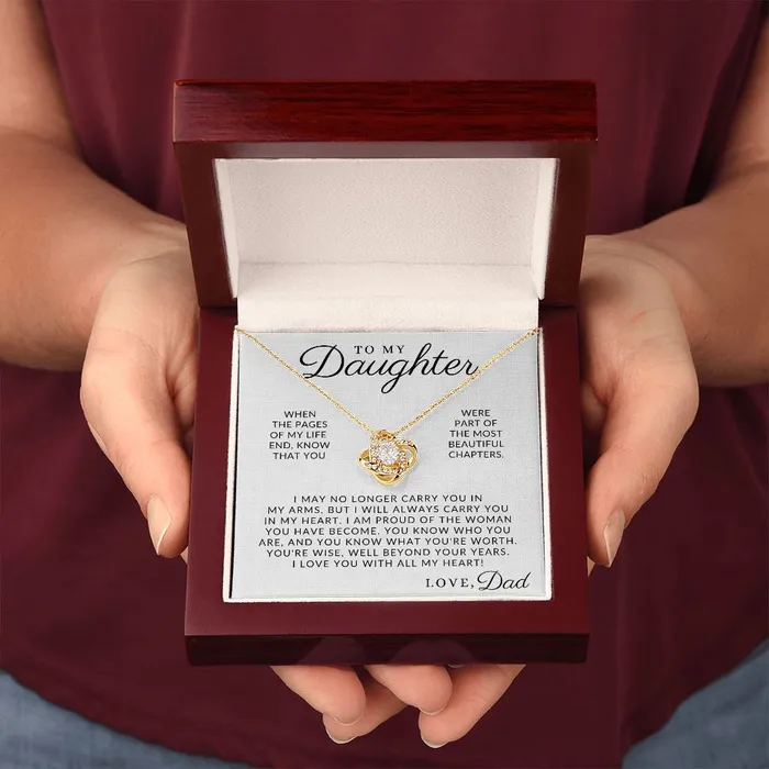 ShineOn Fulfillment Necklaces The Best Part To My Daughter From Dad Gift Father to Daughter Necklace