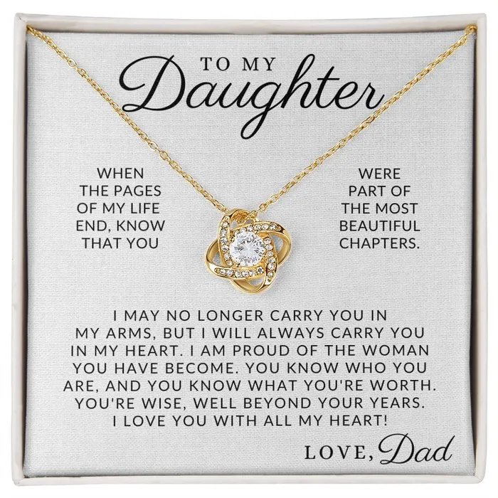 ShineOn Fulfillment Necklaces The Best Part To My Daughter From Dad Gift Father to Daughter Necklace