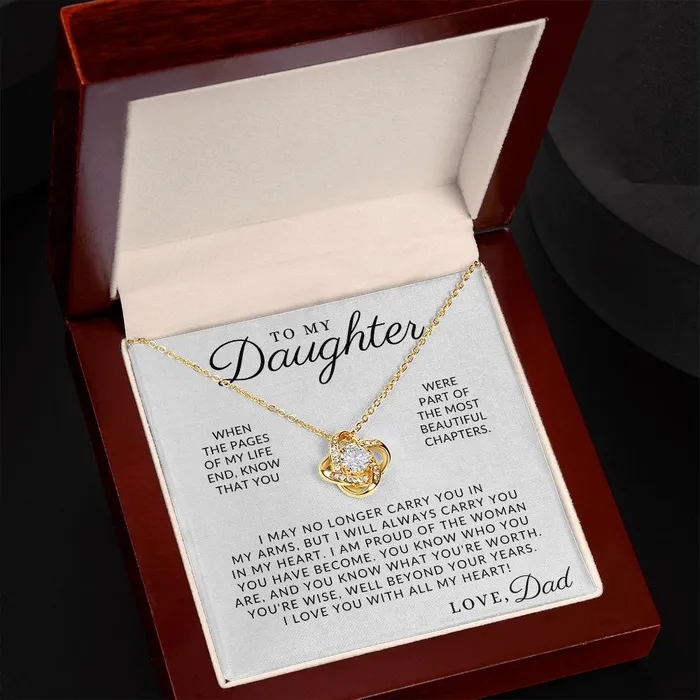 ShineOn Fulfillment Necklaces The Best Part To My Daughter From Dad Gift Father to Daughter Necklace