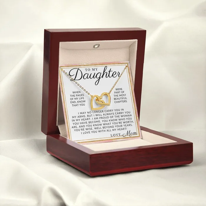 ShineOn Fulfillment Necklaces The Best Part To My Daughter From Mom Mother to Daughter Necklace Christmas Gifts Birthday Present Graduation Gift Valentines Day