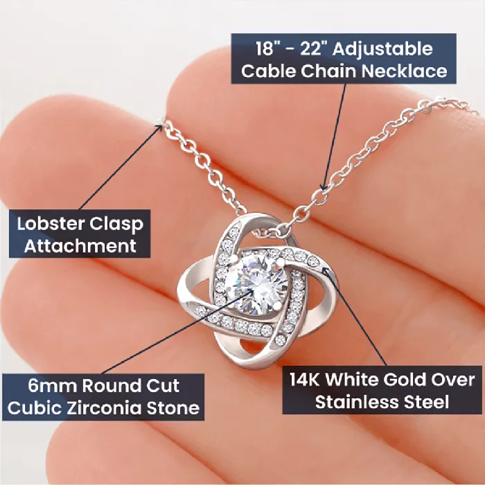 ShineOn Fulfillment Necklaces To My Wonderful Mother In Law Love Knot Pendant Necklace The Perfect Gift for Your Mother In Law