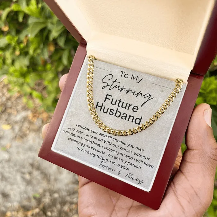 ShineOn Fulfillment Necklaces You Are My Future Gift for Future Husband Linked Chain Necklace