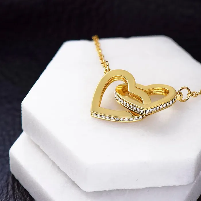 ShineOn Fulfillment To Me You Are a Sister Gift for My Sister From Another Mister Interlocking Heart Pendant Necklace Necklaces