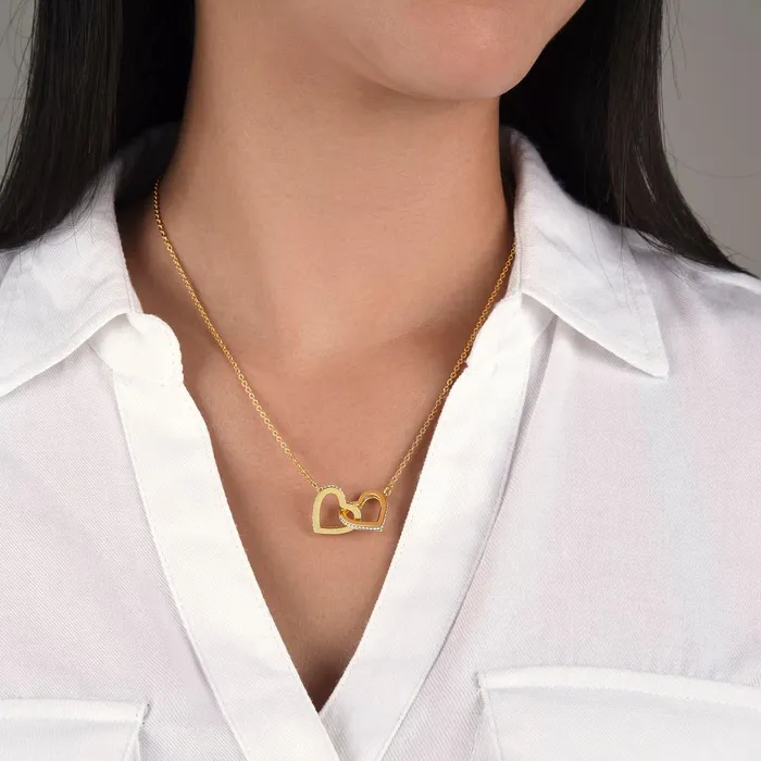 ShineOn Fulfillment To Me You Are a Sister Gift for My Sister From Another Mister Interlocking Heart Pendant Necklace Necklaces