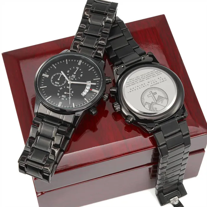 ShineOn Fulfillment Watches Christian Watch Faith Of A Mustard Seed Great Gift For Christmas Birthday Confirmation or A Baptism