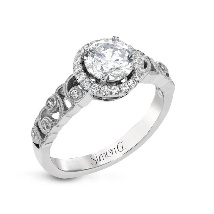 Simon G Rings Diamond Scroll Ring