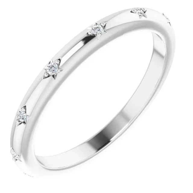 Storyteller by Vintage Magnality Natural Diamond Eternity Band Ring 06 CTW Solid 14K White Yellow Rose Gold Rings