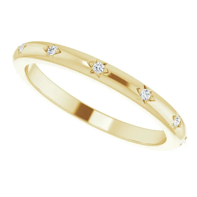 Storyteller by Vintage Magnality Natural Diamond Eternity Band Ring 06 CTW Solid 14K White Yellow Rose Gold Rings