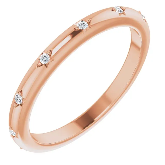 Storyteller by Vintage Magnality Natural Diamond Eternity Band Ring 06 CTW Solid 14K White Yellow Rose Gold Rings