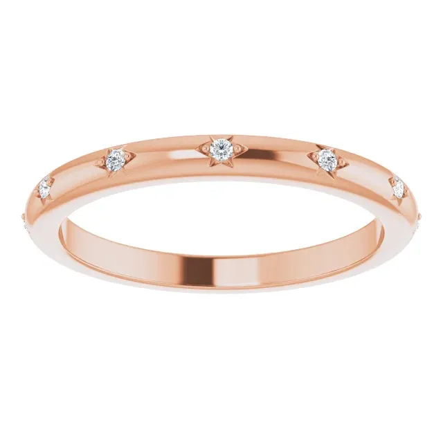Storyteller by Vintage Magnality Natural Diamond Eternity Band Ring 06 CTW Solid 14K White Yellow Rose Gold Rings