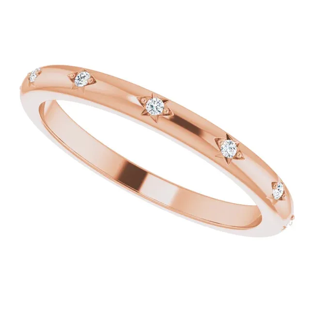 Storyteller by Vintage Magnality Natural Diamond Eternity Band Ring 06 CTW Solid 14K White Yellow Rose Gold Rings