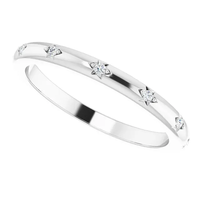 Storyteller by Vintage Magnality Natural Diamond Eternity Band Ring 06 CTW Solid 14K White Yellow Rose Gold Rings